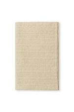 100% CABLE KNIT CASHMERE BLANKET SAND